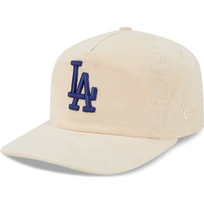 petten-gebogen-beige-verstelbaar-19twenty-precurved-corduroy-pastel-van-los-angeles-dodgers-mlb-van-new-era