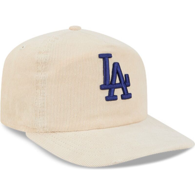 petten-gebogen-beige-verstelbaar-19twenty-precurved-corduroy-pastel-van-los-angeles-dodgers-mlb-van-new-era