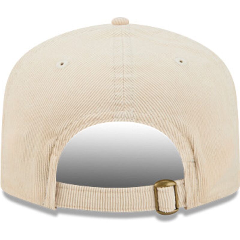 petten-gebogen-beige-verstelbaar-19twenty-precurved-corduroy-pastel-van-los-angeles-dodgers-mlb-van-new-era