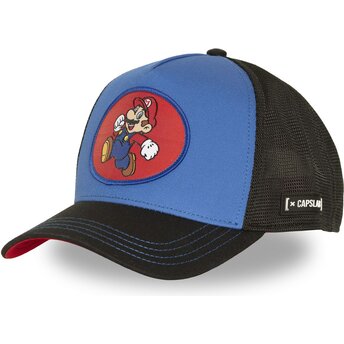 Petten gebogen blauw snapback SMB3 MAR Bros. Mario Super Mario Bros. van Capslab