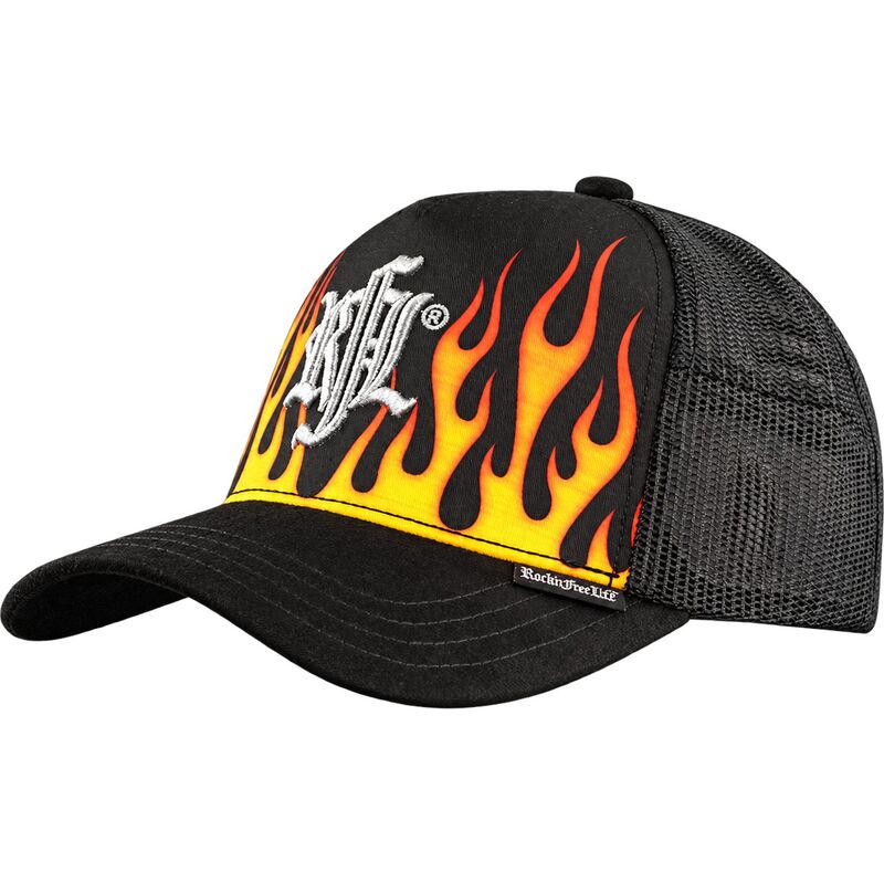 petten-gebogen-zwart-snapback-n216-burning-van-rocknfreelife
