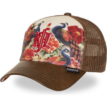 Petten gebogen bruin snapback N°276 Natsu van Rock’nFreeLife