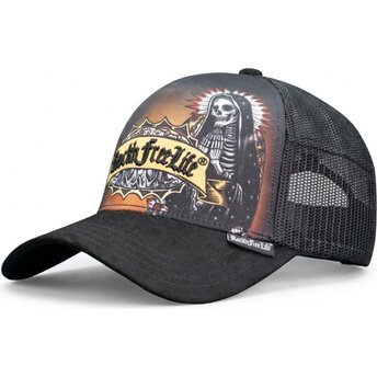 Petten gebogen zwart snapback N°250 Son Of Preacher Man van Rock’nFreeLife