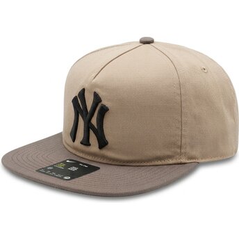 Petten plat beige verstelbaar Pro Unstructured 5 Panel van New York Yankees MLB van Nike