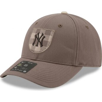 Petten gebogen bruin snapback Dri-Fit Rise Structured van New York Yankees MLB van Nike
