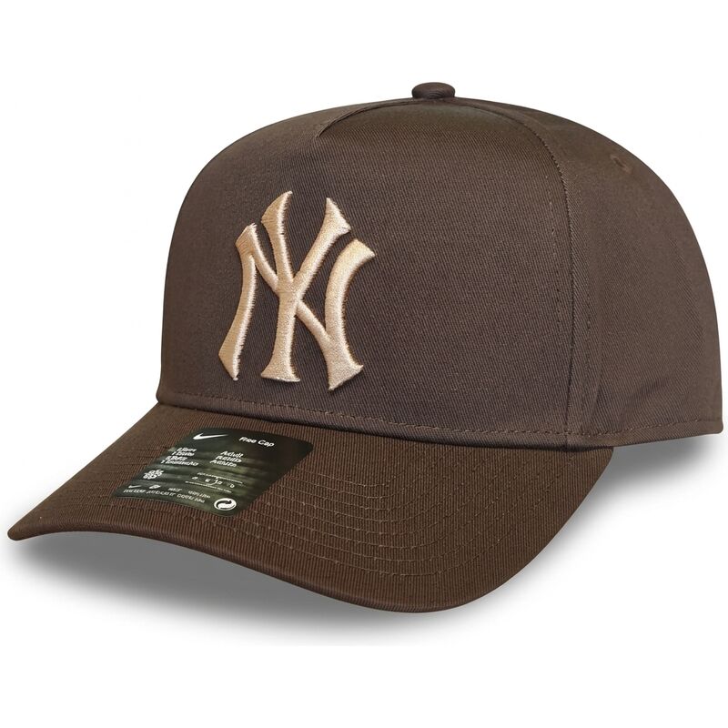 petten-gebogen-bruin-snapback-rise-structured-a-frame26-van-new-york-yankees-mlb-van-nike petten-gebogen-bruin-snapback-rise-structured-a-frame26-van-new-york-yankees-mlb-van-nike