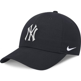 Petten gebogen marineblauw verstelbaar Club Unstructured Organic Cotton van New York Yankees MLB van Nike