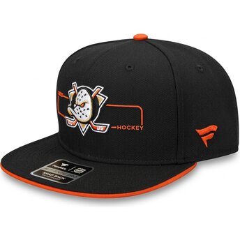Petten plat zwart snapback Structured van Anaheim Ducks NHL van Fanatics