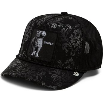 Petten gebogen zwart snapback Swole Gilded Beast The Farm Goorin Bros.