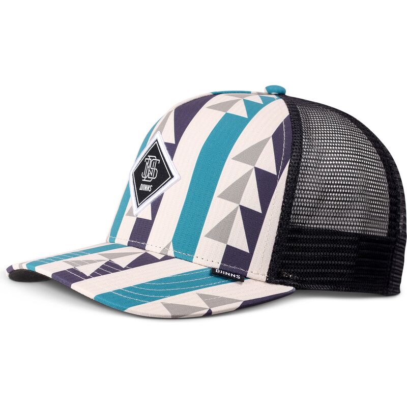 petten-gebogen-meerkleurig-snapback-hft-bauhaus-aztek-van-djinns
