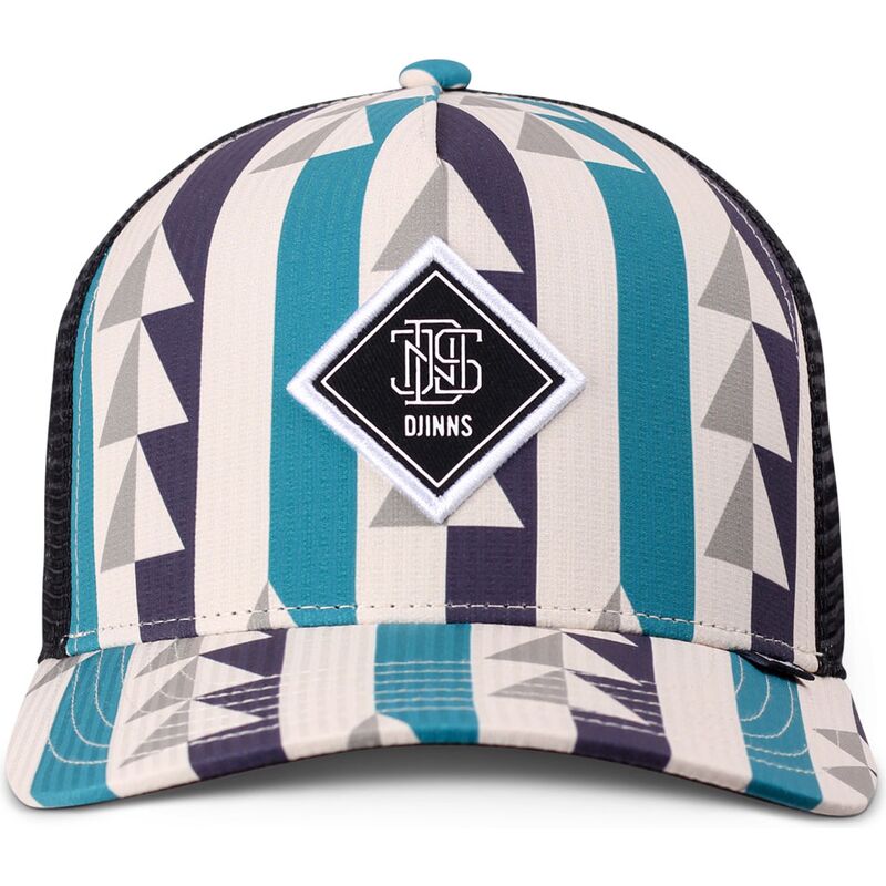 petten-gebogen-meerkleurig-snapback-hft-bauhaus-aztek-van-djinns