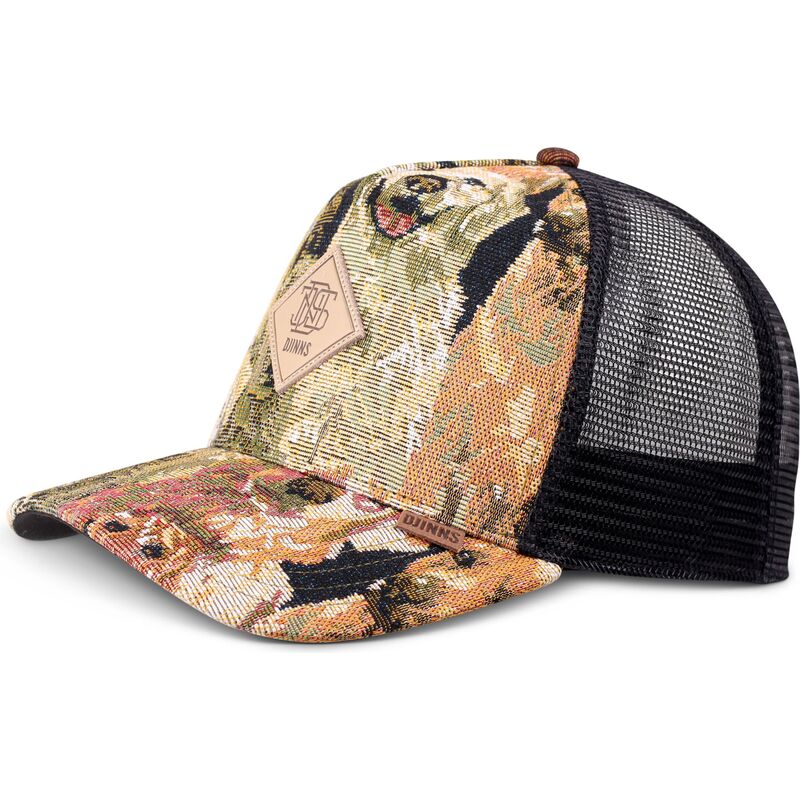 petten-gebogen-meerkleurig-snapback-hft-crasy-sofa-dogs-van-djinns
