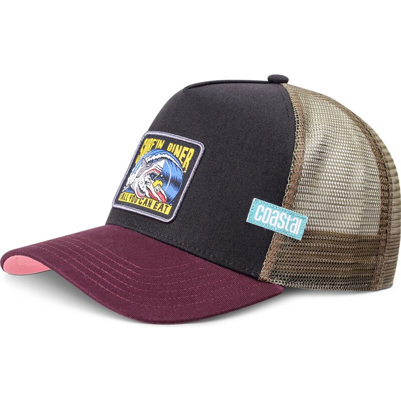petten-gebogen-meerkleurig-snapback-hft-surfn-diner-van-coastal