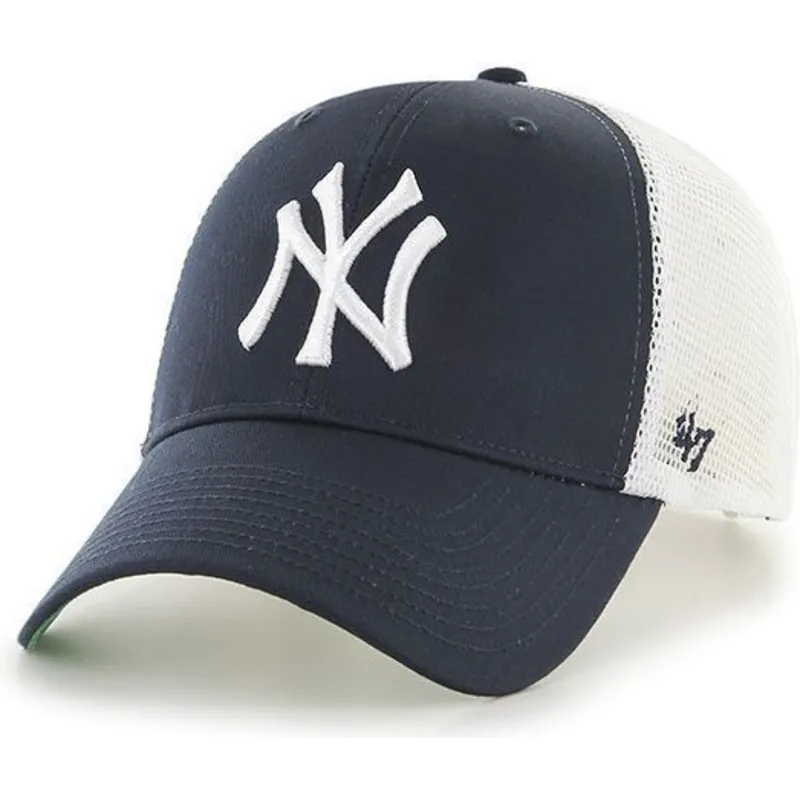 petten-gebogen-marineblauw-snapback-van-new-york-yankees-mlb-van-47-brand