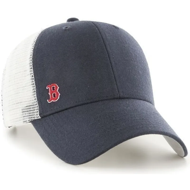 petten-gebogen-marineblauw-snapback-van-boston-red-sox-mlb-van-47-brand