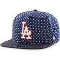 petten-plat-marineblauw-snapback-estampado-cruces-van-los-angeles-dodgers-mlb-van-47-brand