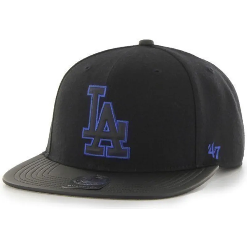 petten-plat-zwart-snapback-van-los-angeles-dodgers-mlb-van-47-brand