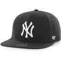 petten-plat-zwart-snapback-van-new-york-yankees-mlb-van-47-brand