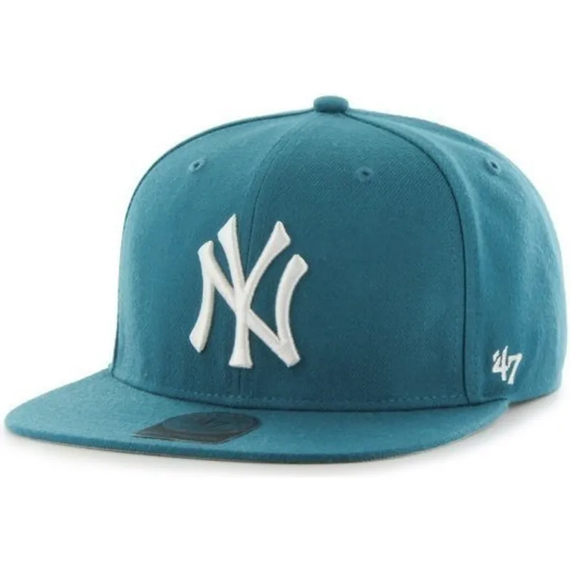 petten-plat-groen-snapback-van-new-york-yankees-mlb-van-47-brand petten-plat-groen-snapback-van-new-york-yankees-mlb-van-47-brand