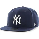 petten-plat-marineblauw-snapback-van-new-york-yankees-mlb-van-47-brand