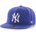 petten-plat-blauw-snapback-van-new-york-yankees-mlb-van-47-brand