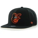 petten-plat-zwart-snapback-lateral-van-baltimore-orioles-mlb-van-47-brand