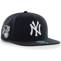 petten-plat-marineblauw-snapback-lateral-van-new-york-yankees-mlb-van-47-brand