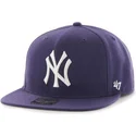 petten-plat-paars-snapback-lateral-van-new-york-yankees-mlb-van-47-brand