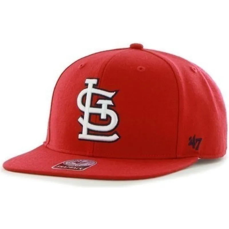 petten-plat-rood-snapback-lateral-van-st-louis-cardinals-mlb-van-47-brand