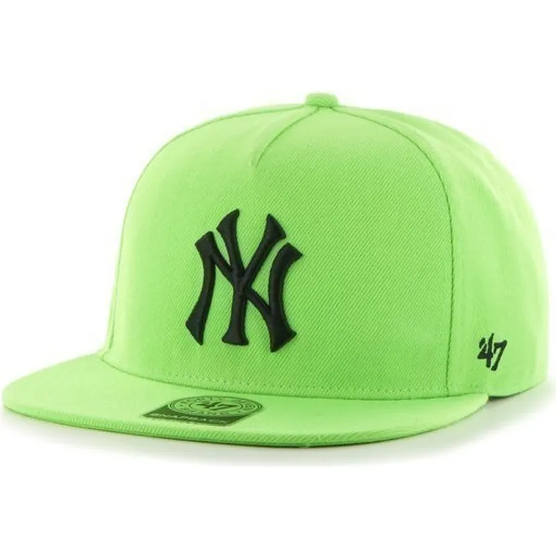 petten-plat-groen-snapback-van-new-york-yankees-mlb-van-47-brand