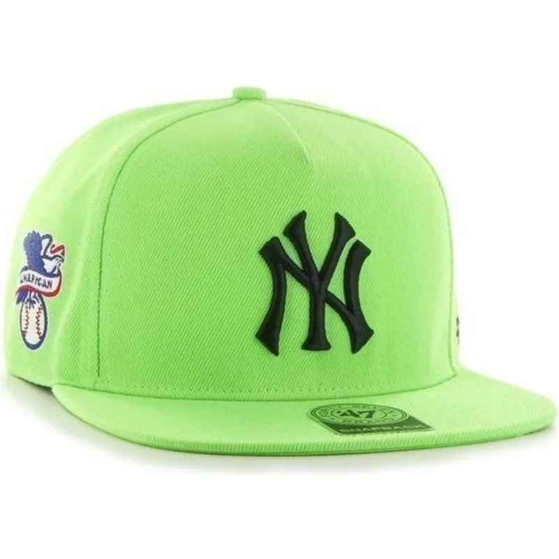 petten-plat-groen-snapback-van-new-york-yankees-mlb-van-47-brand