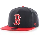 petten-plat-marineblauw-snapback-van-boston-red-sox-mlb-van-47-brand