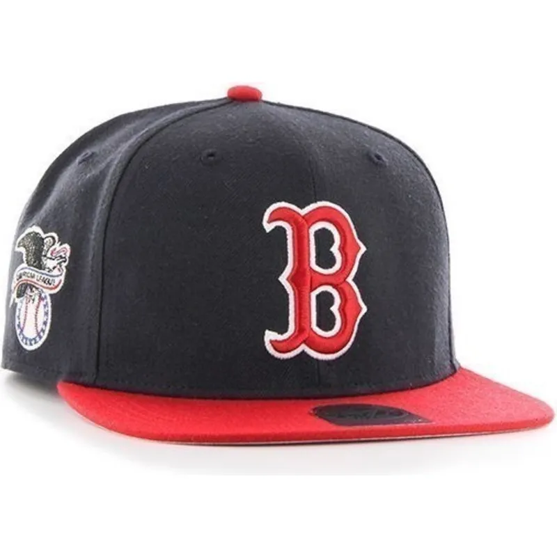 petten-plat-marineblauw-snapback-van-boston-red-sox-mlb-van-47-brand petten-plat-marineblauw-snapback-van-boston-red-sox-mlb-van-47-brand