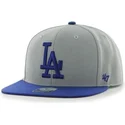 petten-plat-grijs-snapback-lateral-van-los-angeles-dodgers-mlb-van-47-brand