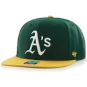 petten-plat-groen-snapback-lateral-van-oakland-athletics-mlb-van-47-brand