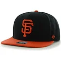petten-plat-zwart-snapback-lateral-van-san-francisco-giants-mlb-van-47-brand