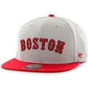 petten-plat-grijs-snapback-lateral-van-boston-red-sox-mlb-van-47-brand