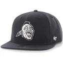 petten-plat-marineblauw-snapback-lateral-van-atlanta-braves-mlb-van-47-brand