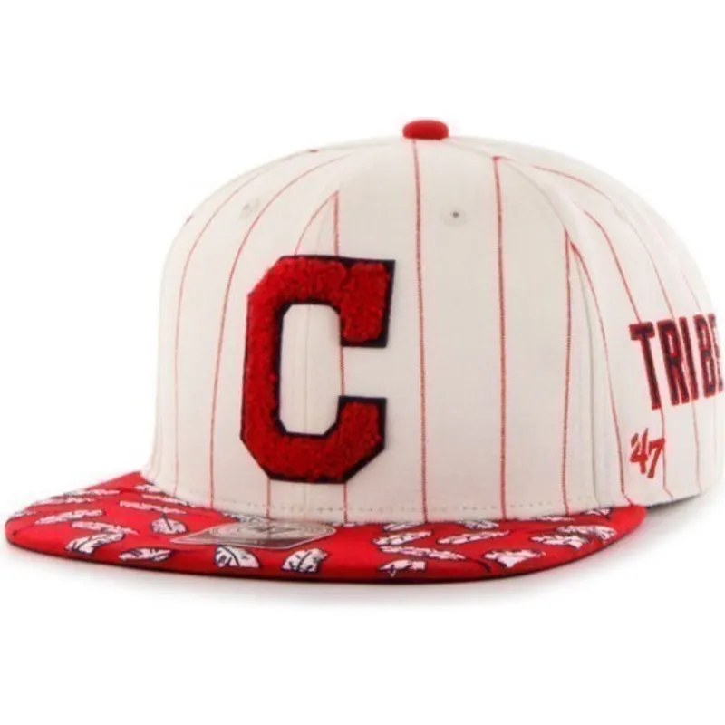 petten-plat-creme-snapback-franjas-laterales-van-cleveland-indians-mlb-van-47-brand