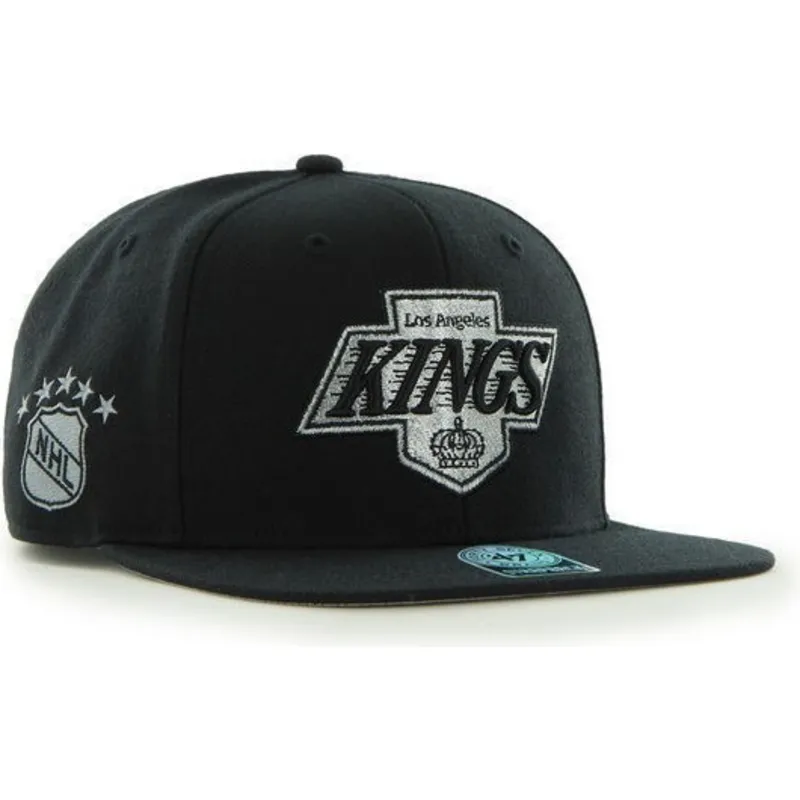 petten-plat-zwart-snapback-van-los-angeles-kings-nhl-van-47-brand