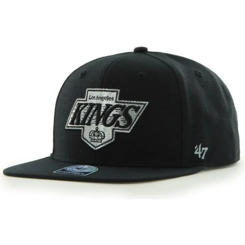 petten-plat-zwart-snapback-van-los-angeles-kings-nhl-van-47-brand