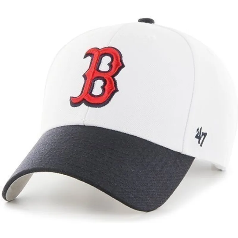 petten-gebogen-wit-verstelbaar-van-boston-red-sox-mlb-van-47-brand