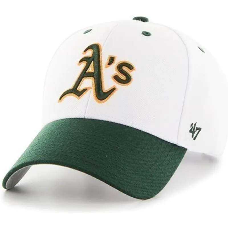 petten-gebogen-wit-verstelbaar-van-oakland-athletics-mlb-van-47-brand