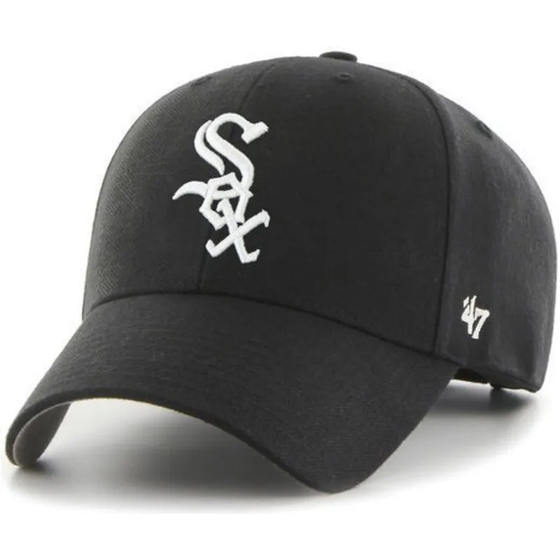 petten-gebogen-zwart-verstelbaar-van-chicago-white-sox-mlb-van-47-brand