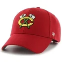 petten-gebogen-rood-verstelbaar-van-chicago-blackhawks-nhl-van-47-brand
