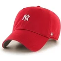 petten-gebogen-rood-verstelbaar-van-new-york-yankees-mlb-van-47-brand