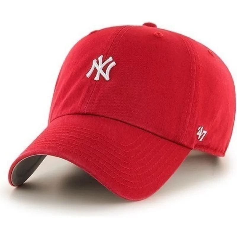 petten-gebogen-rood-verstelbaar-van-new-york-yankees-mlb-van-47-brand