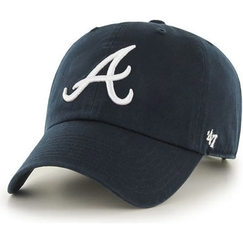 petten-gebogen-marineblauw-verstelbaar-van-atlanta-braves-mlb-van-47-brand