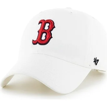 petten-gebogen-wit-verstelbaar-van-boston-red-sox-mlb-van-47-brand