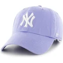petten-gebogen-paars-verstelbaar-van-new-york-yankees-mlb-van-47-brand